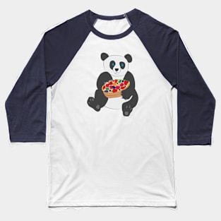 Panda and fruit Baseball T-Shirt